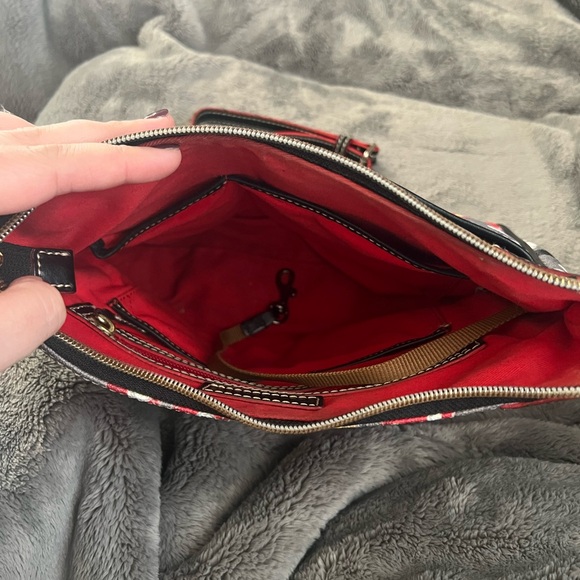 Dooney & Bourke Mickey Mouse Gray and Red Shoulder Bag - Picture 3 of 3